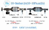 10-9mbar.l/s(10-10Pa.m3/s)有源氦气(He)标准漏孔